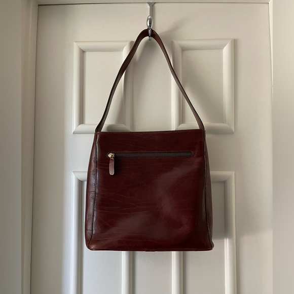 Oroton Brown Cowhide Satchel/Hobo Bag - Picture 3 of 12